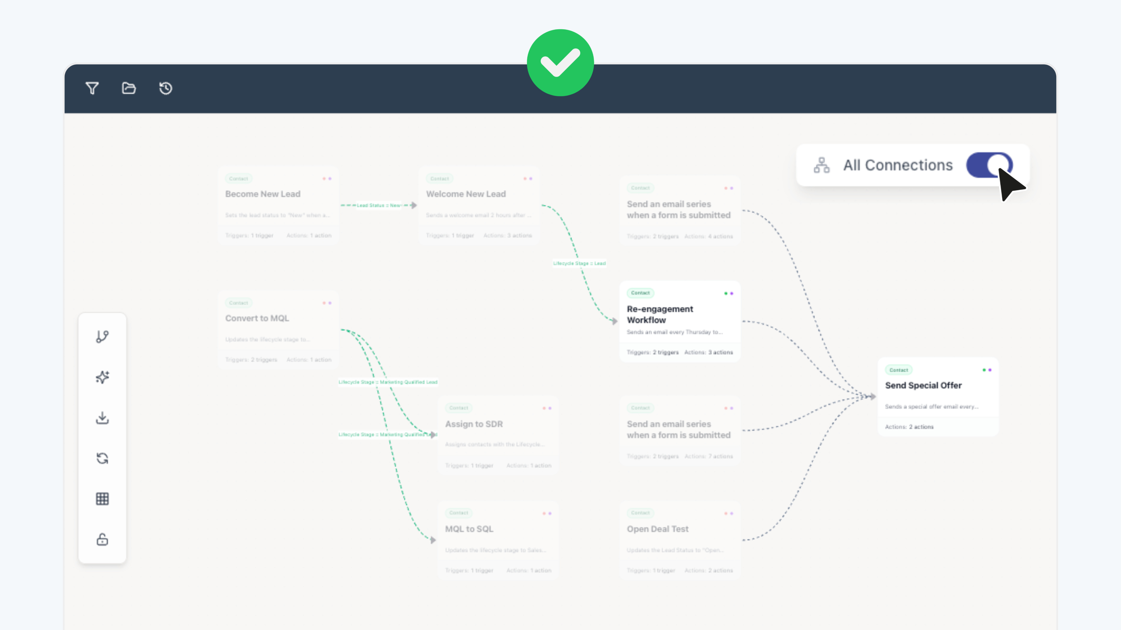 Map workflow connections Map workflow connections