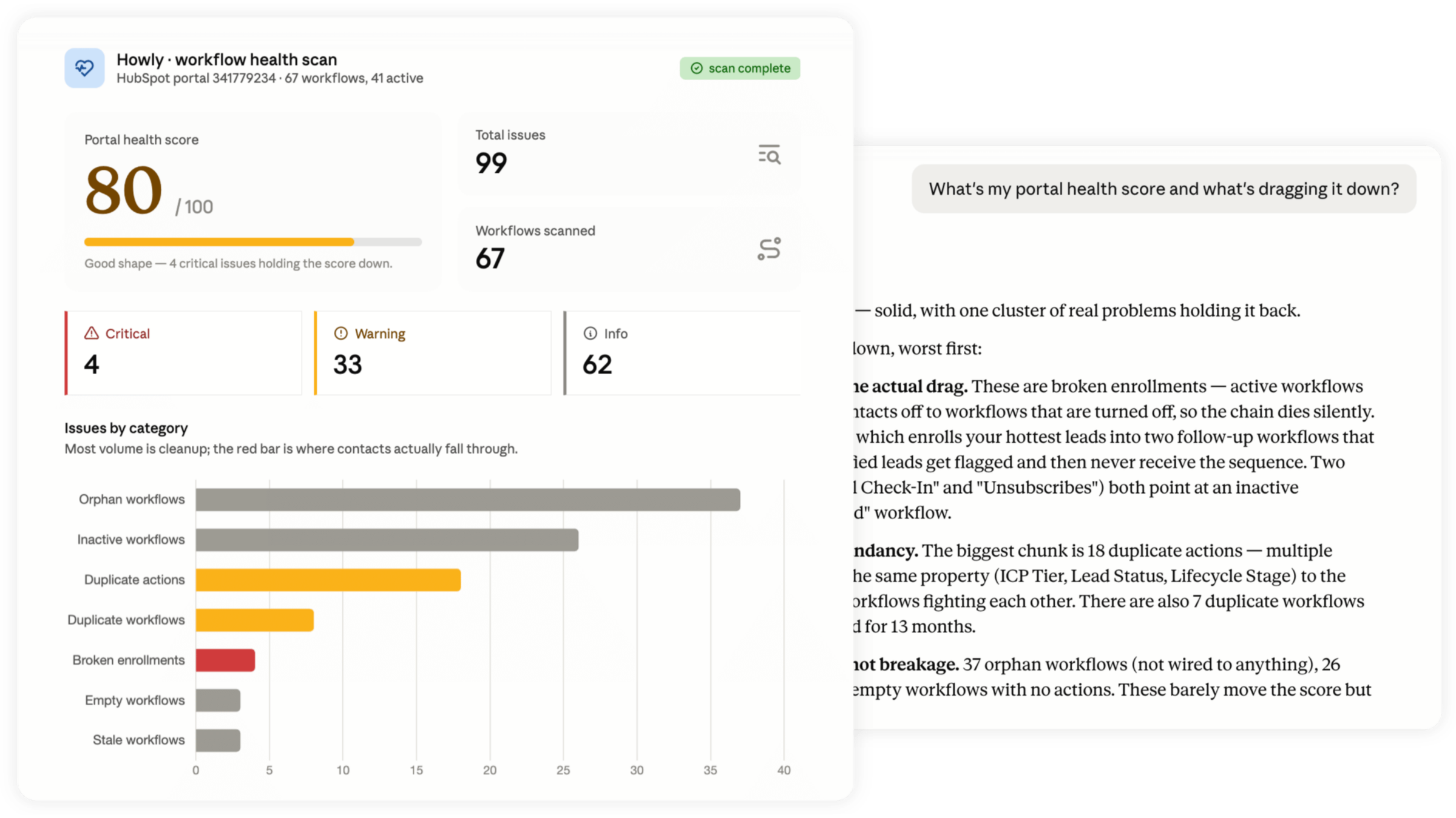 Audit database health score variables directly via natural language input. Audit database health score variables directly via natural language input.